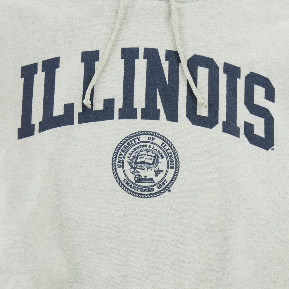 Sportswear - Champion Sweat à capuche Eco Powerblend CS2071 University of Illinois Homme Taille M Gris #QWE0167 - photo 3