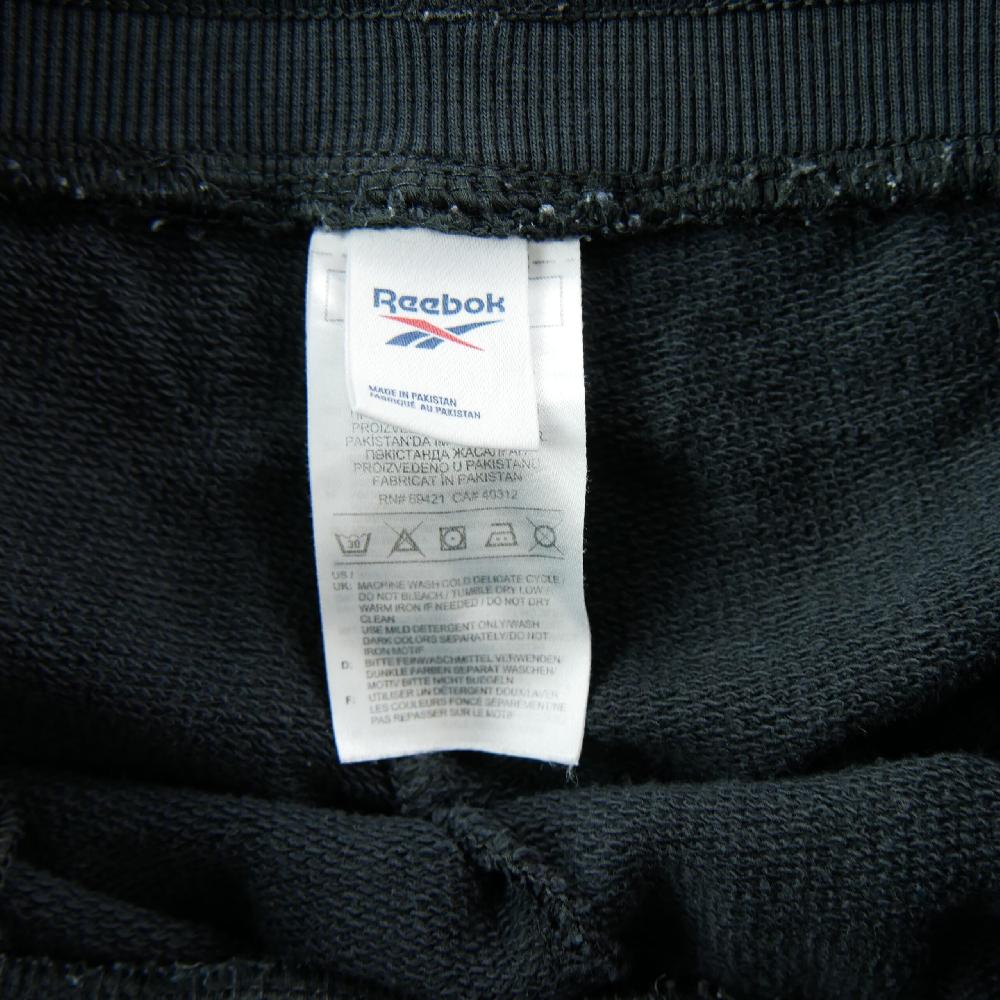 Fitness / Cardio training - Reebok Jogging Classic Tapered Fit Logo Brodé Coton Bords-Côtes Homme Taille M Noir #QWE1162 - photo 5