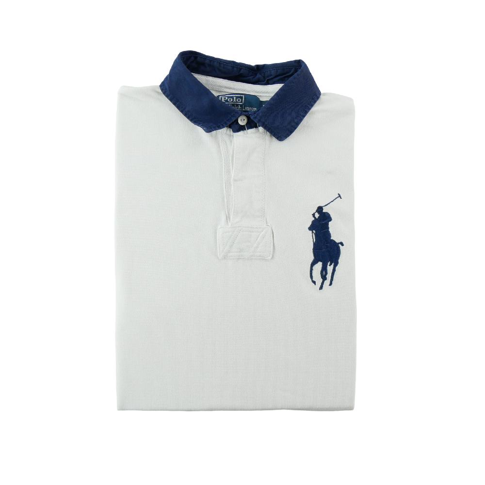 Golf - Polo Ralph Lauren Polo manches courtes Big Pony 3 Maille piquée coton Homme Taille M Blanc #QWE1489 - photo 1