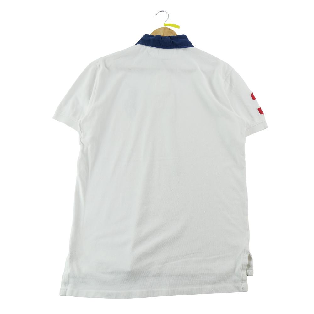 Golf - Polo Ralph Lauren Polo manches courtes Big Pony 3 Maille piquée coton Homme Taille M Blanc #QWE1489 - photo 3