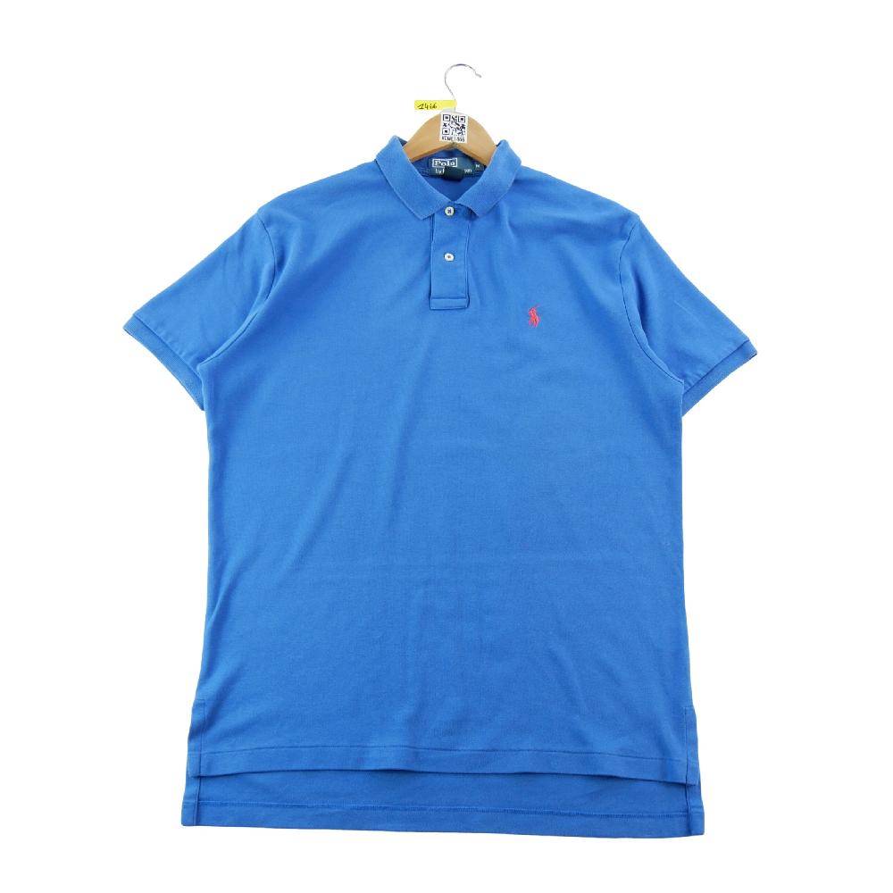 Golf - Polo Ralph Lauren Polo manches courtes Regular Fit Pony brodé rouge Homme Taille M Bleu #QWE1466 - photo 2