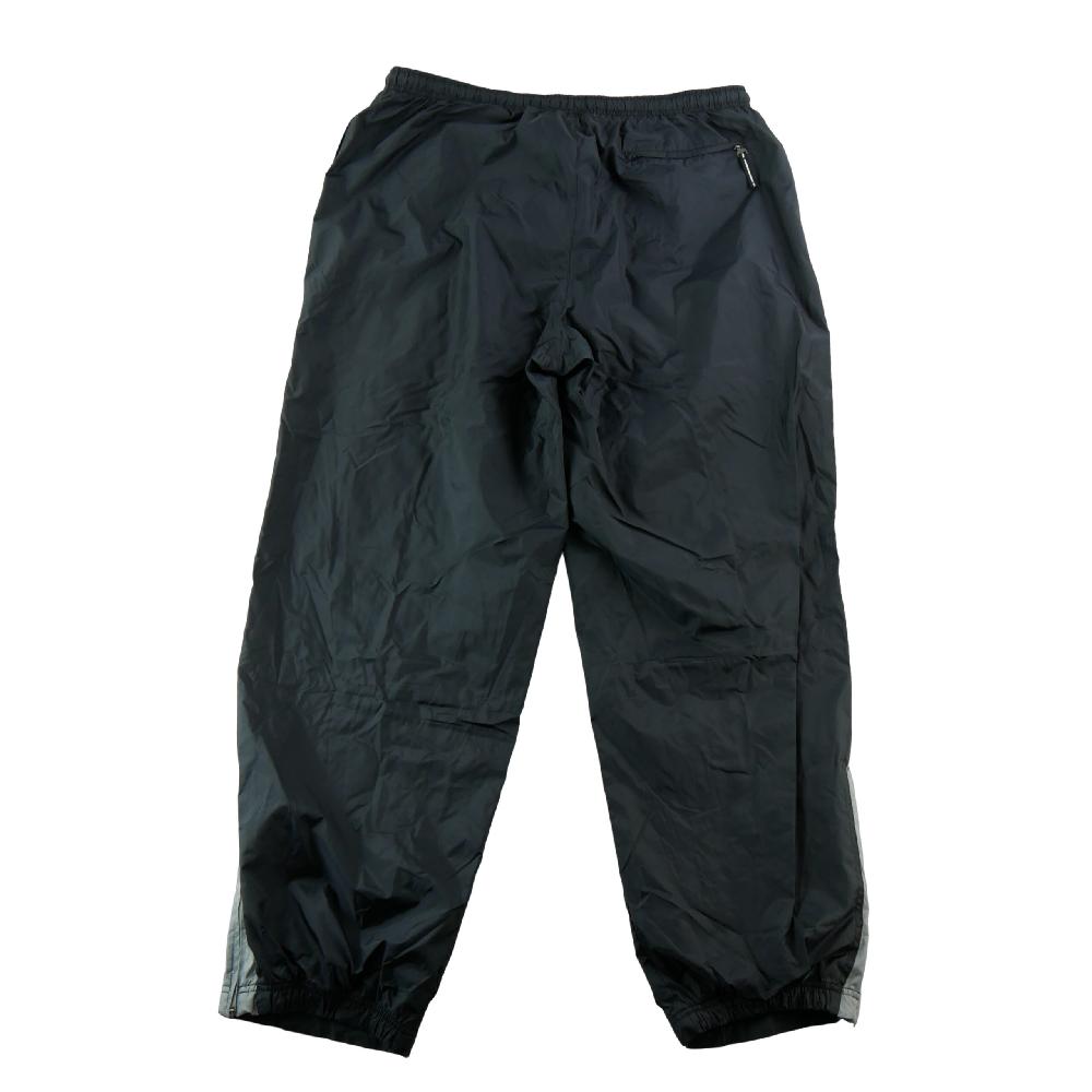 Fitness / Cardio training - Nike Jogging Swoosh brodé Y2K Nylon doublé Vintage Bas zippés Homme Taille 3XL Noir #QWE3642 - photo 2