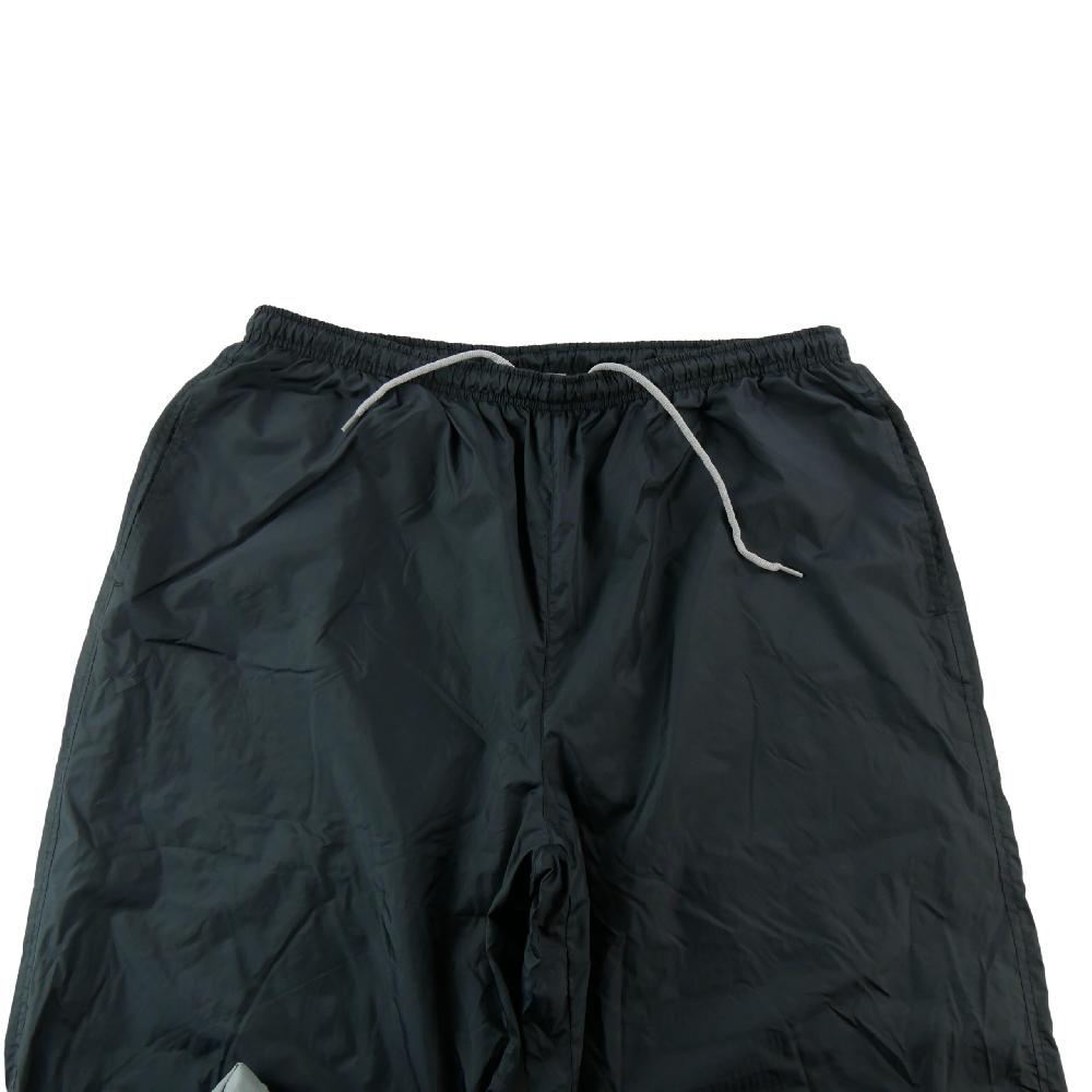 Fitness / Cardio training - Nike Jogging Swoosh brodé Y2K Nylon doublé Vintage Bas zippés Homme Taille 3XL Noir #QWE3642 - photo 3