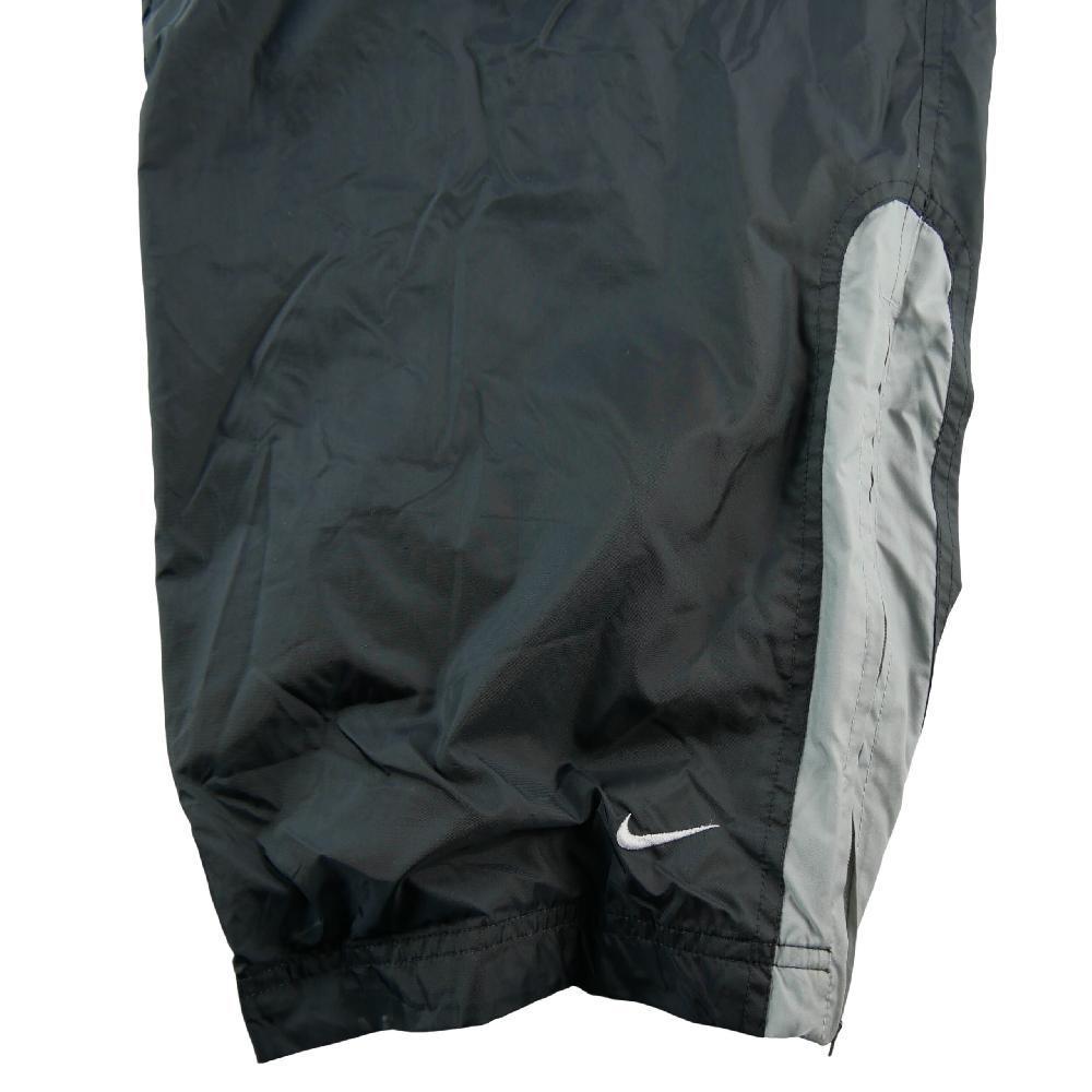 Fitness / Cardio training - Nike Jogging Swoosh brodé Y2K Nylon doublé Vintage Bas zippés Homme Taille 3XL Noir #QWE3642 - photo 4