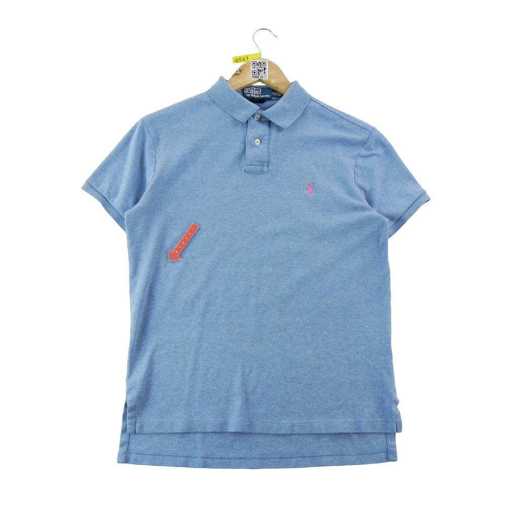 Golf - Polo Ralph Lauren Polo manches courtes Custom Fit Pony rose brodé Homme Taille S Bleu clair #QWE1517 - photo 6