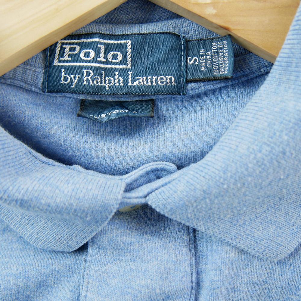 Golf - Polo Ralph Lauren Polo manches courtes Custom Fit Pony rose brodé Homme Taille S Bleu clair #QWE1517 - photo 8