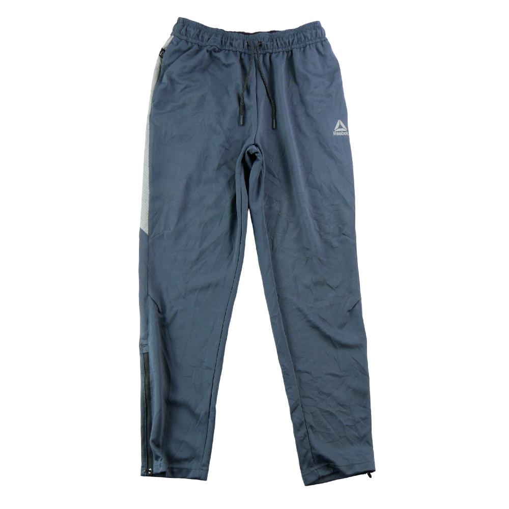 Fitness / Cardio training - Reebok Jogging Pantalon de survêtement tissé Zips chevilles Logo Vector Homme Taille M Bleu #QWE7689 - photo 1
