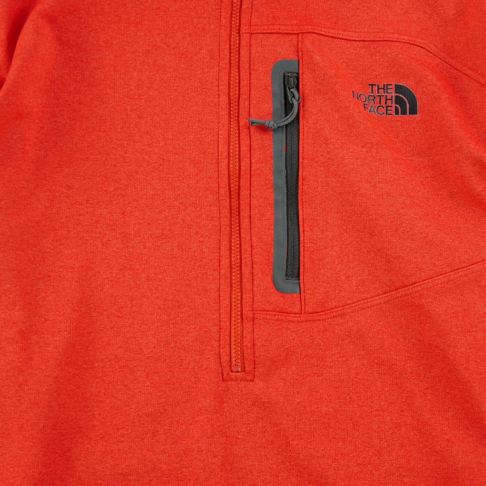Sportswear - The North Face Pull polaire Canyonlands Half Zip Poche poitrine zippée Homme Taille L Rouge #QWE3686 - photo 4