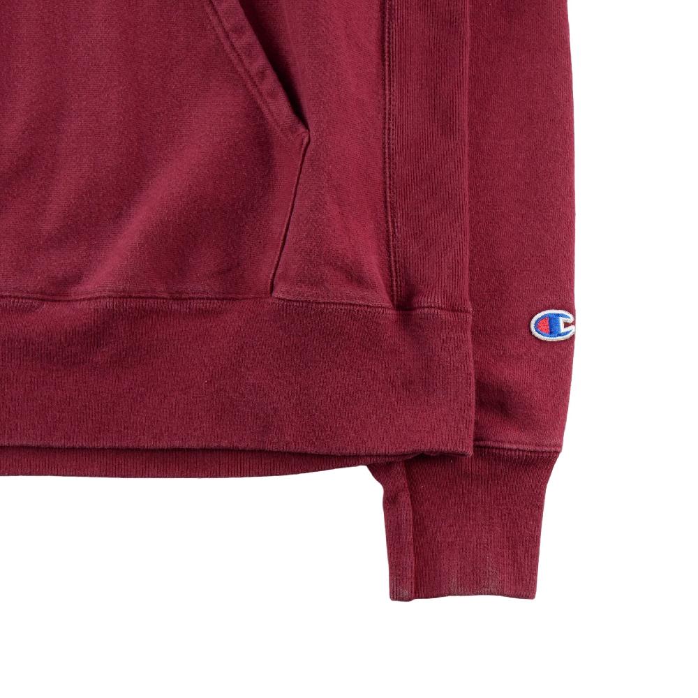 Sportswear - Champion Sweat à capuche Reverse Weave GF68 Logo script brodé Sepia Red VBX Homme Taille L #QWE7818 - photo 4