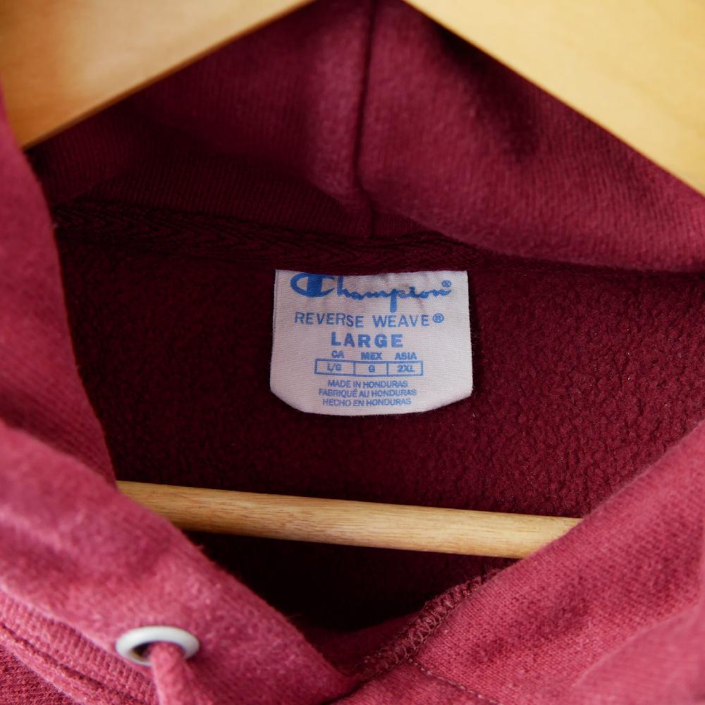 Sportswear - Champion Sweat à capuche Reverse Weave GF68 Logo script brodé Sepia Red VBX Homme Taille L #QWE7818 - photo 5