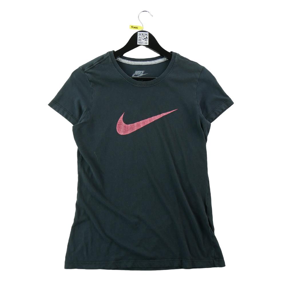 Sportswear - Nike T-shirt manches courtes Swoosh rose Slim Fit 100% coton Femme Taille M Noir #QWE5000 - photo 1