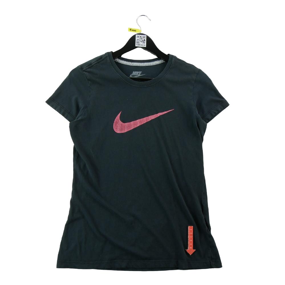 Sportswear - Nike T-shirt manches courtes Swoosh rose Slim Fit 100% coton Femme Taille M Noir #QWE5000 - photo 5