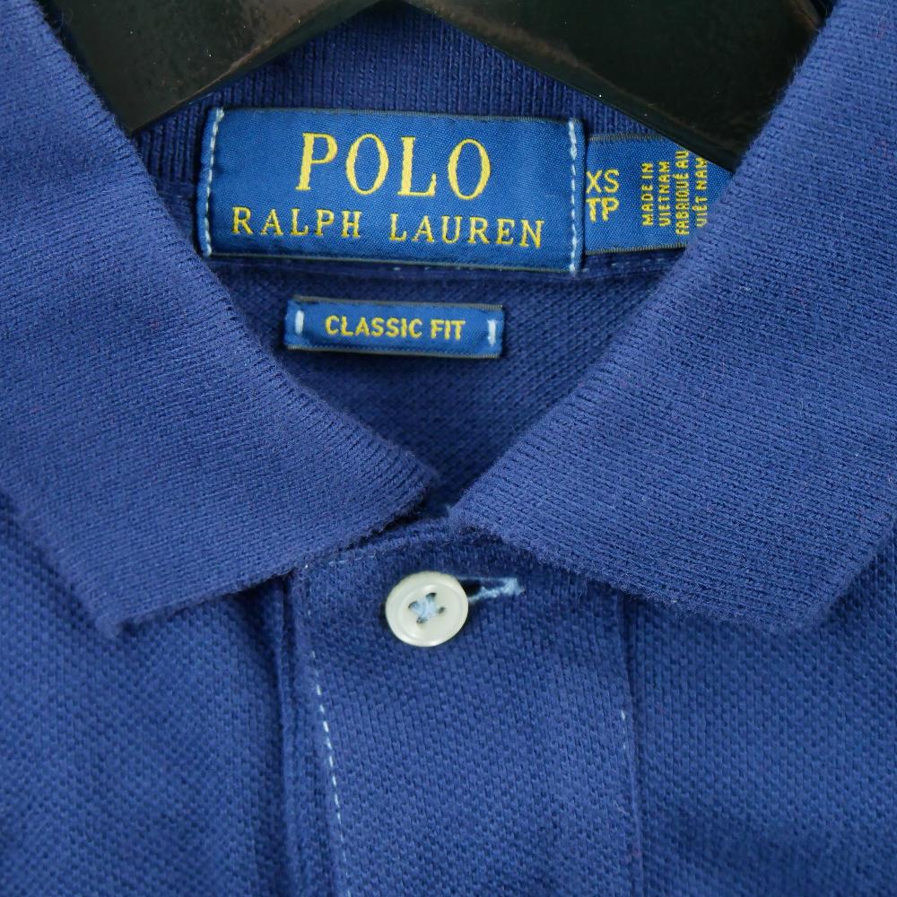 Golf - Polo Ralph Lauren Polo manches longues Classic Fit Pony Mesh Homme Taille XS Marine #QWE3307 - photo 4