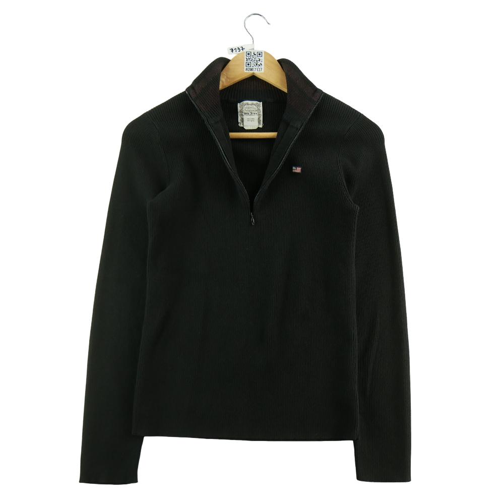 Sportswear - Polo Ralph Lauren Pull RL Flag Femme Taille L Noir #QWE7137 - photo 5