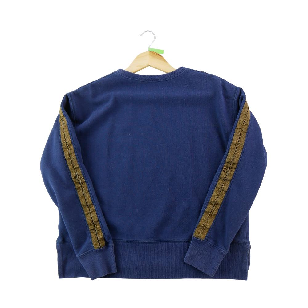 Sportswear - Polo Ralph Lauren Sweat Bandes dorées aux manches Poney brodé ton sur ton Femme Taille S #QWE4289 - photo 2
