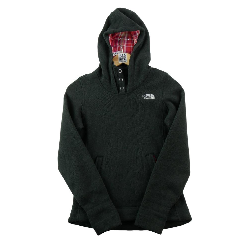 Sportswear - The North Face Sweat à capuche Col pressionné Doublure à carreaux Femme Taille XS Noir #QWE7157 - photo 1