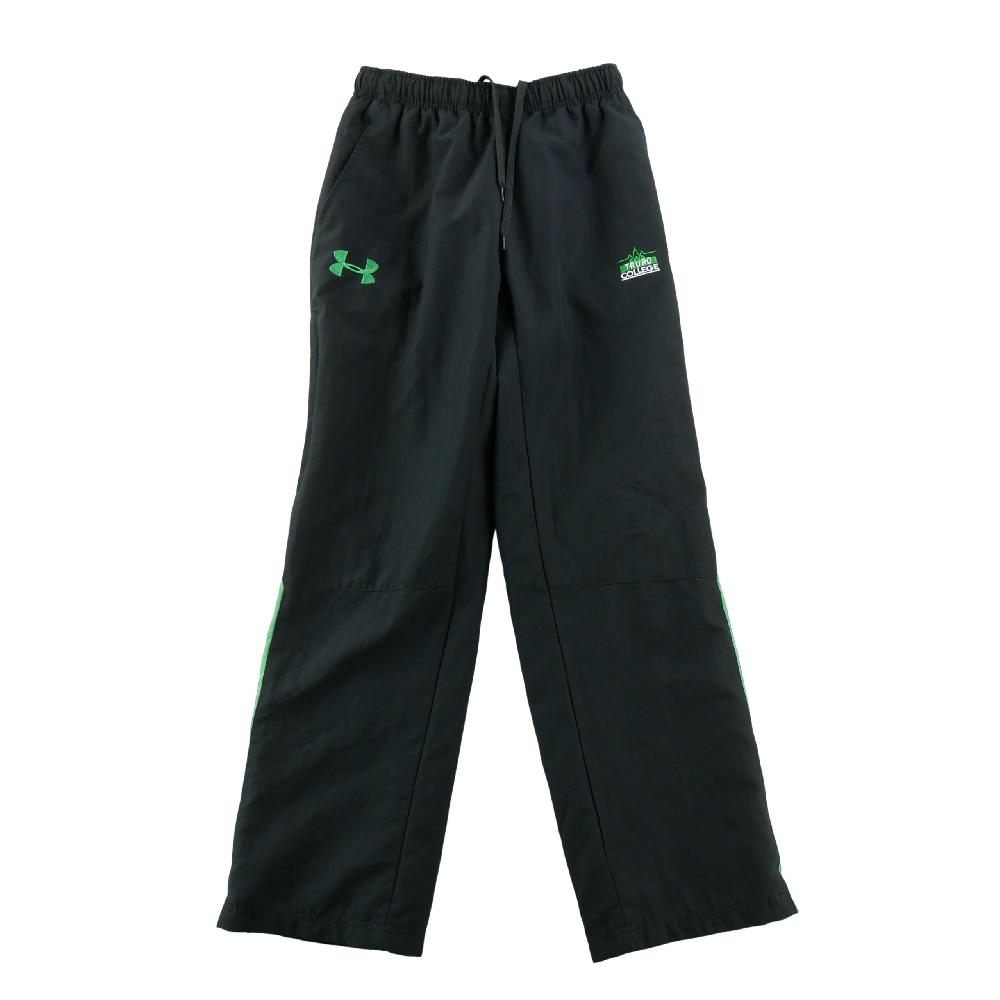 Fitness / Cardio training - Under Armour Jogging Bas zippés Broderie collège Empiècements verts Femme Taille XS Noir #QWE7731 - photo 1