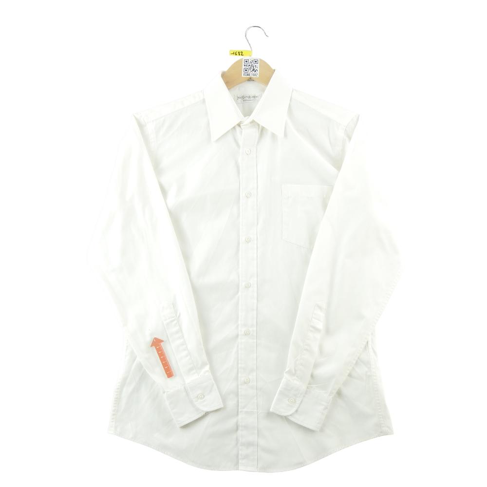 Sportswear - Yves Saint-Laurent Chemise classique Homme Taille M uni Blanc #QWE1682 - photo 2