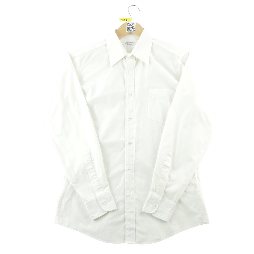 Sportswear - Yves Saint-Laurent Chemise classique Homme Taille M uni Blanc #QWE1682 - photo 4
