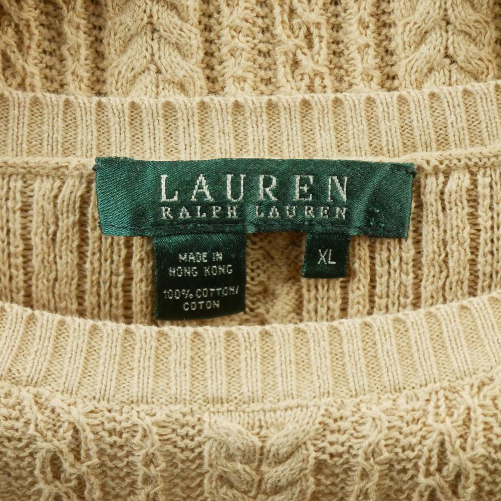 Sportswear - Lauren Ralph Lauren Pull Femme Taille XL Beige #QWE7159 - photo 5