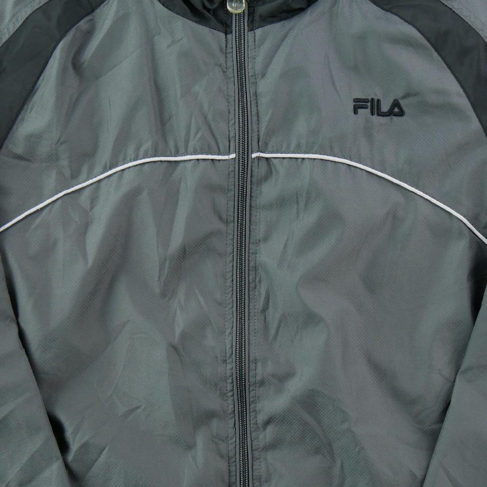 Sportswear - Fila Veste Color block gris et noir Doublure mesh Poignets ajustables Homme Taille L #QWE0210 - photo 4