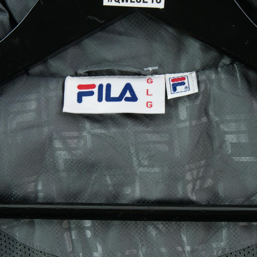 Sportswear - Fila Veste Color block gris et noir Doublure mesh Poignets ajustables Homme Taille L #QWE0210 - photo 6