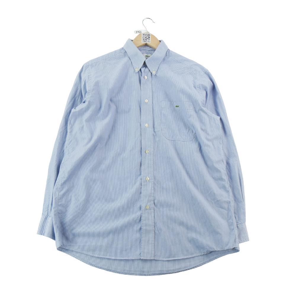 Randonnée / Trek - Lacoste Chemise classique Homme Taille M à rayures Bleu - photo 1