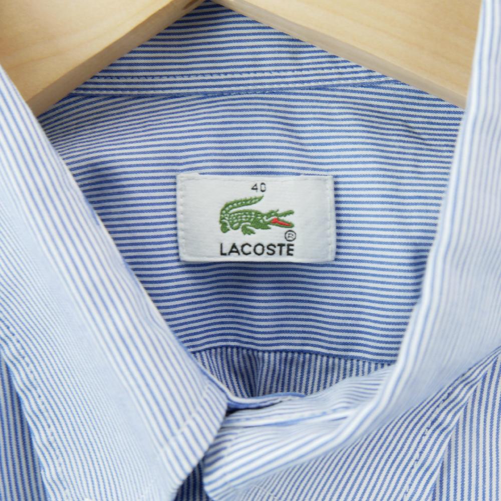 Randonnée / Trek - Lacoste Chemise classique Homme Taille M à rayures Bleu - photo 6