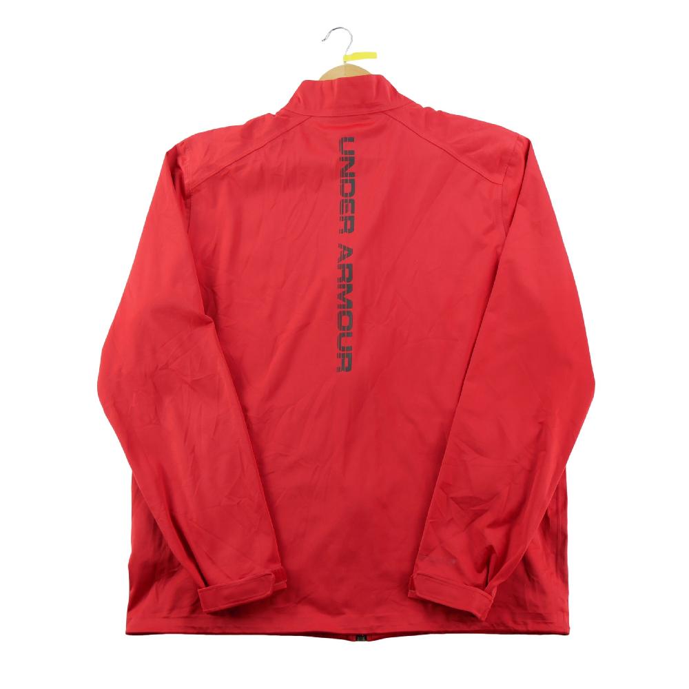Golf - Under Armour Veste Storm Rain Jacket UA Storm Veste golf imperméable Homme Taille L Rouge #QWE1408 - photo 2