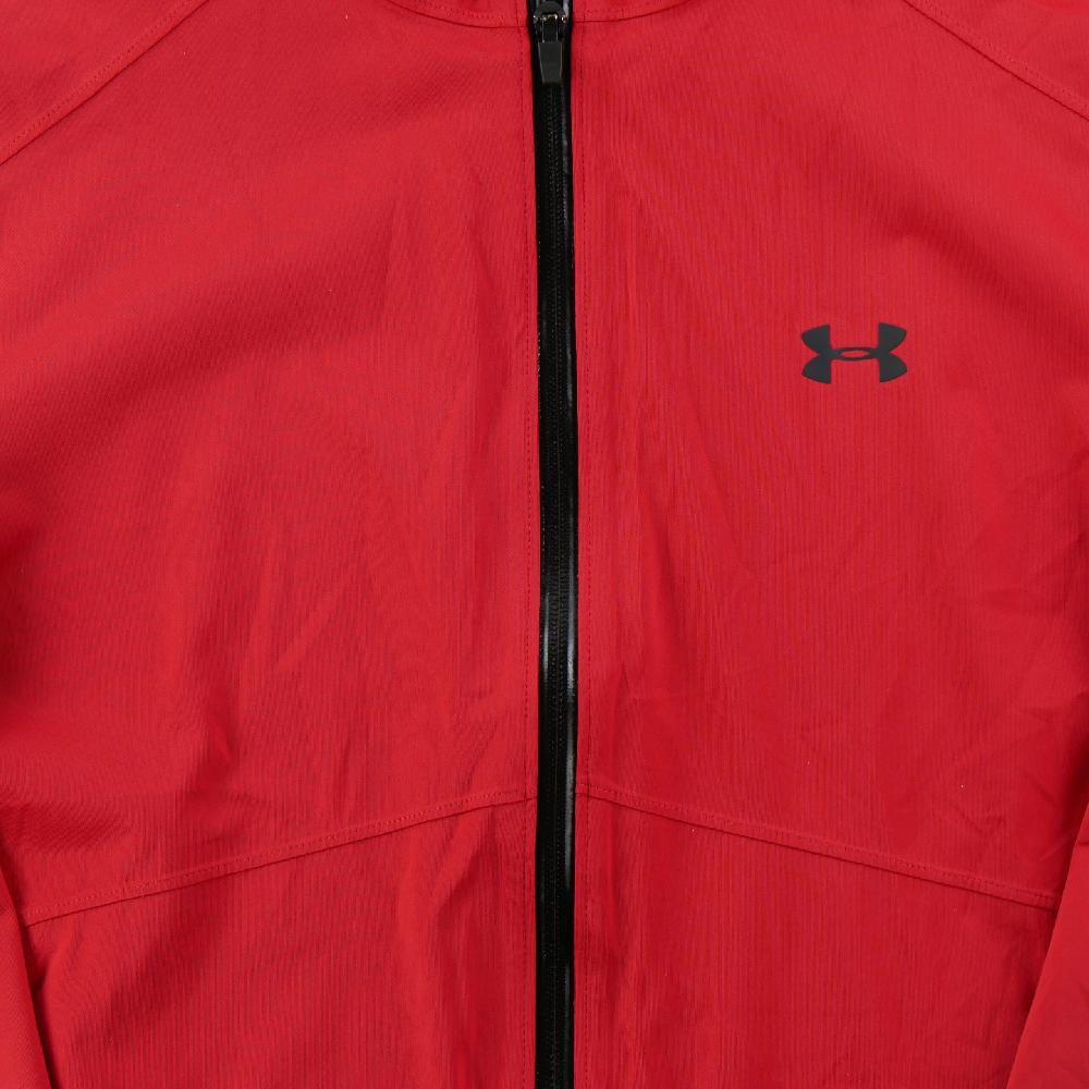 Golf - Under Armour Veste Storm Rain Jacket UA Storm Veste golf imperméable Homme Taille L Rouge #QWE1408 - photo 5