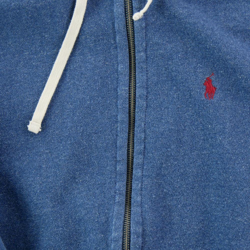 Sportswear - Polo Ralph Lauren Sweat à capuche Full zip Pony Capuche à cordons Femme Taille XS Bleu #QWE3444 - photo 4