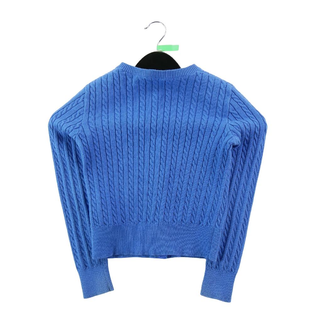 Sportswear - Polo Ralph Lauren Gilets Cable-Knit Cotton Cardigan Maille torsadée Fille Taille 7 ans Bleu #QWE0342 - photo 2