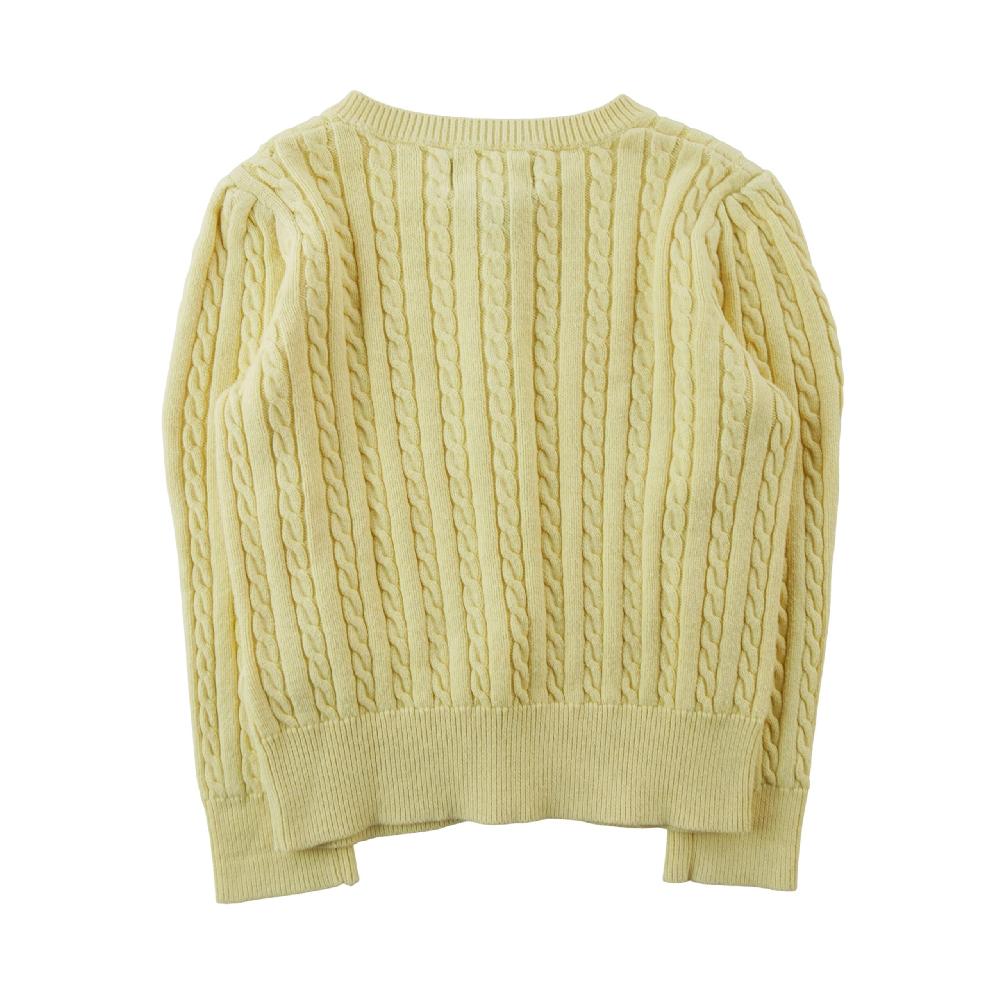 Sportswear - Polo Ralph Lauren Gilets Mini Cable Knit Cotton Cardigan Maille torsadée Fille Taille 3 ans #QWE3062 - photo 2