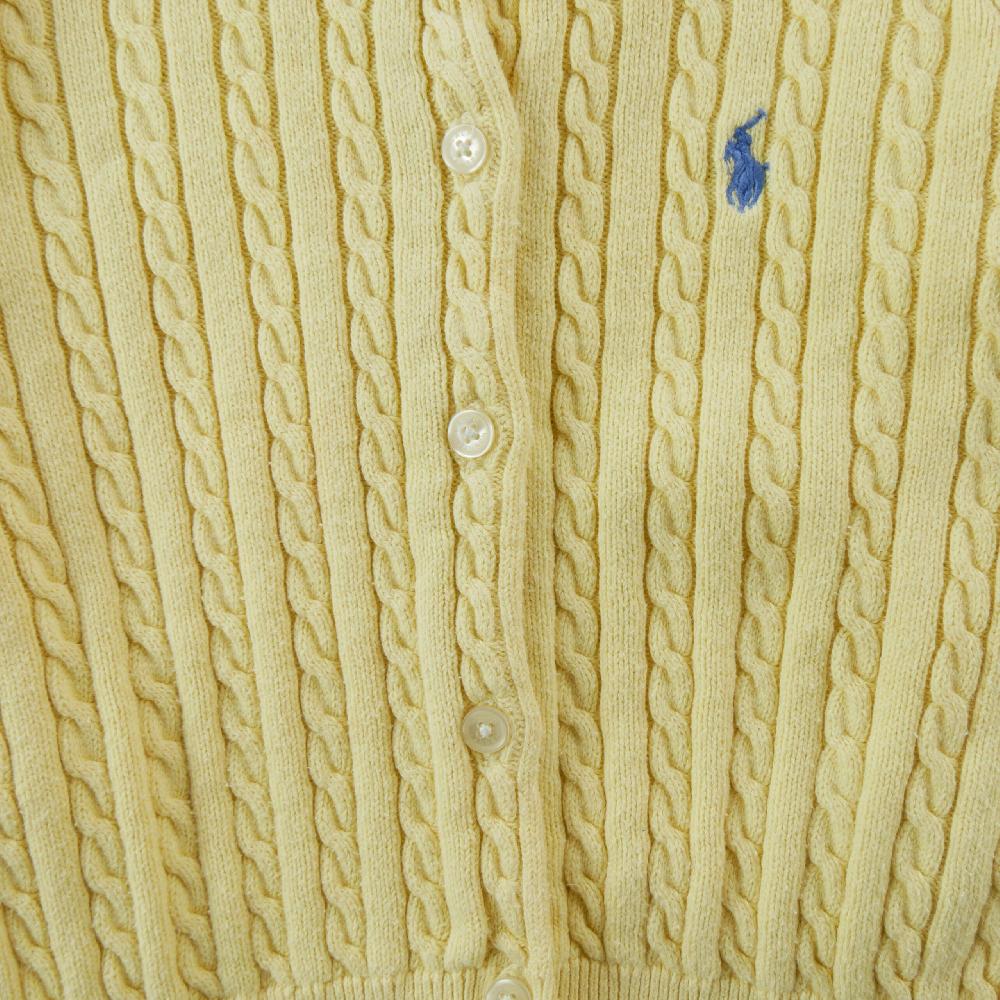 Sportswear - Polo Ralph Lauren Gilets Mini Cable Knit Cotton Cardigan Maille torsadée Fille Taille 3 ans #QWE3062 - photo 3