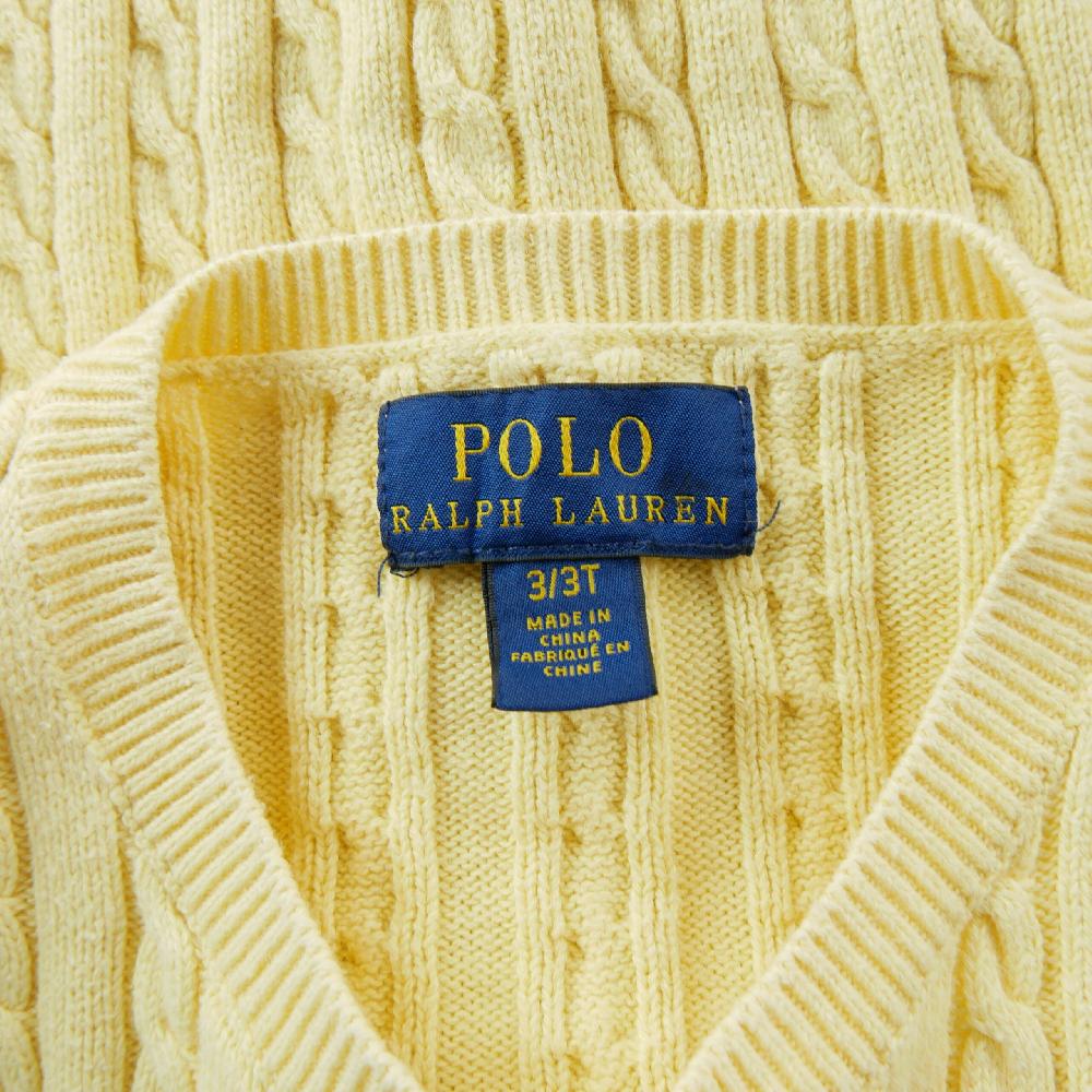 Sportswear - Polo Ralph Lauren Gilets Mini Cable Knit Cotton Cardigan Maille torsadée Fille Taille 3 ans #QWE3062 - photo 5