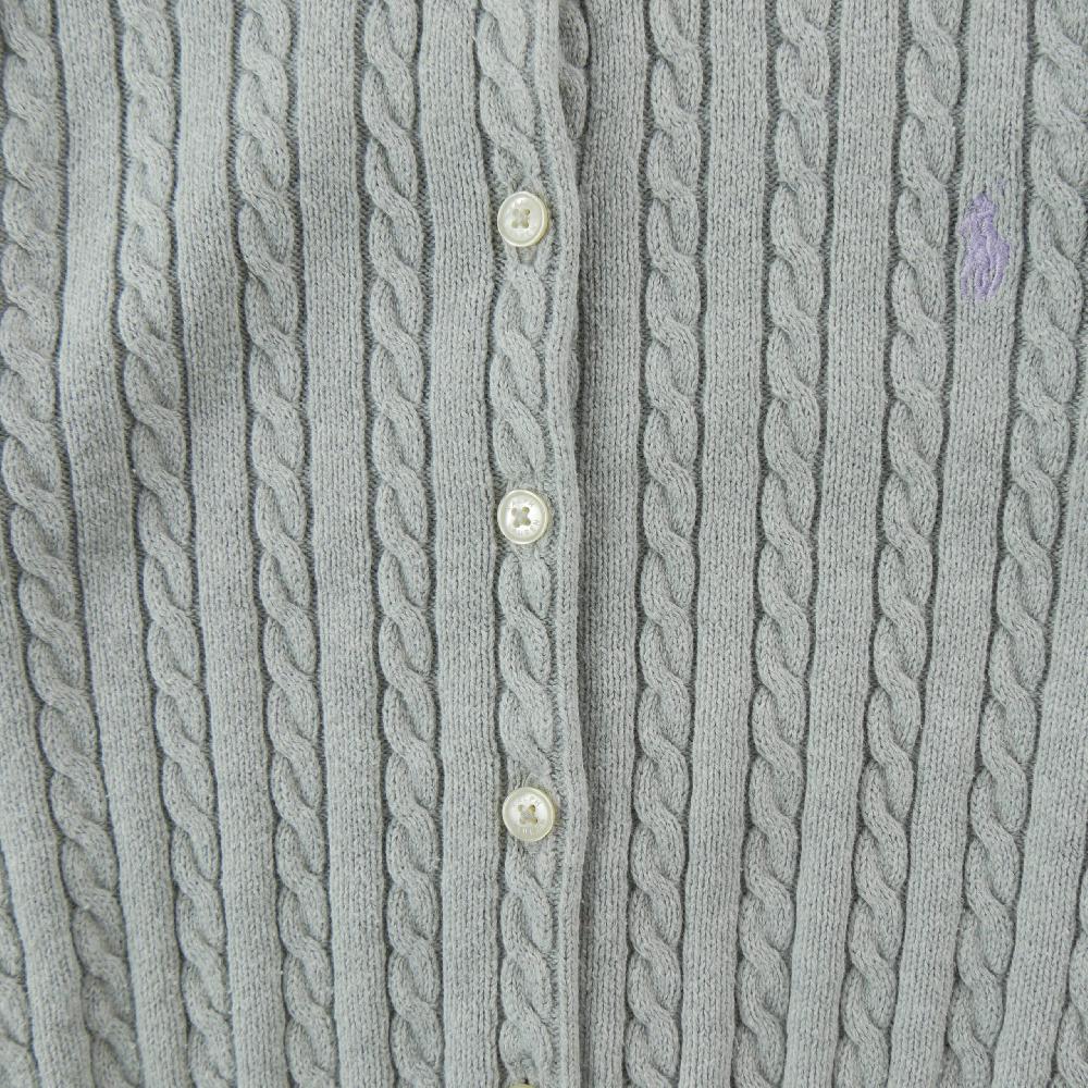 Sportswear - Polo Ralph Lauren Gilets Cardigan torsadé Pony brodé Maille 100% coton Fille Taille 6 ans #QWE7817 - photo 3
