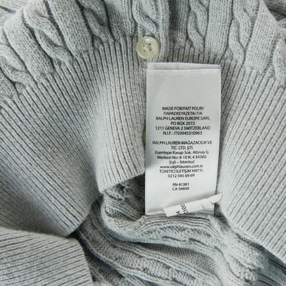 Sportswear - Polo Ralph Lauren Gilets Cardigan torsadé Pony brodé Maille 100% coton Fille Taille 6 ans #QWE7817 - photo 6