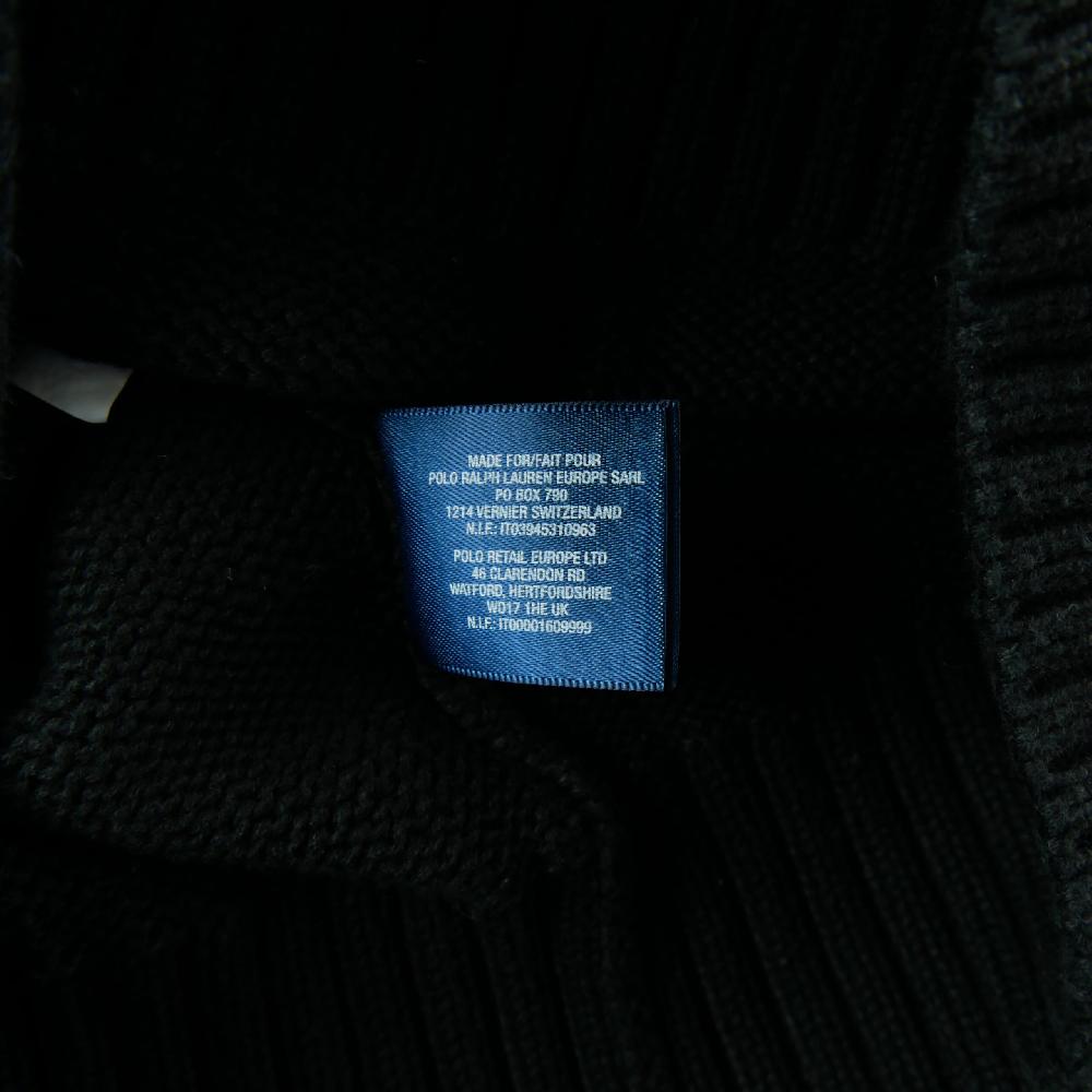 Sportswear - Polo Ralph Lauren Pull 1/4 zip Pony rouge brodé Col montant côtelé Garçon Taille 8 ans Noir #QWE7757 - photo 6