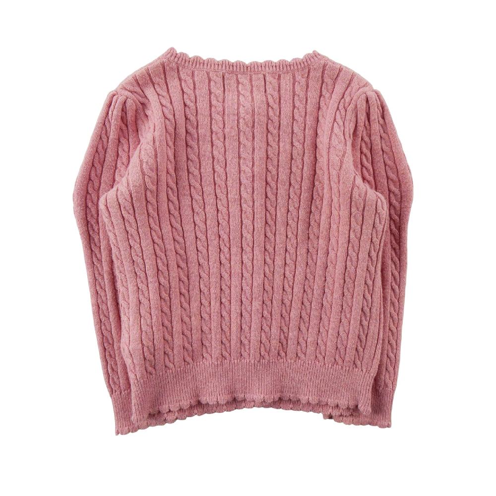 Sportswear - Polo Ralph Lauren Gilets Mini-Cable Cotton Cardigan Maille torsadée Fille Taille 2 ans Rose #QWE0329 - photo 2