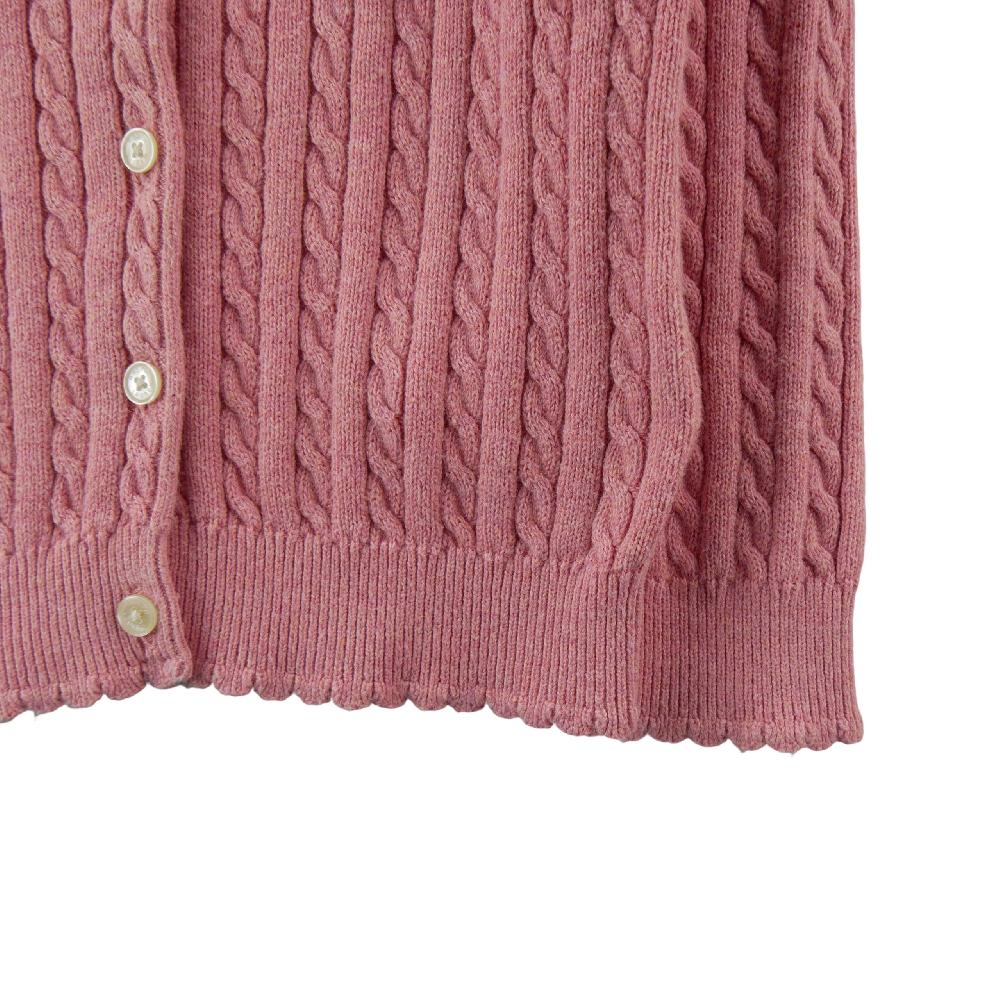 Sportswear - Polo Ralph Lauren Gilets Mini-Cable Cotton Cardigan Maille torsadée Fille Taille 2 ans Rose #QWE0329 - photo 4
