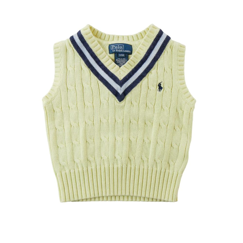 Sportswear - Polo Ralph Lauren Pull Cable-Knit Cricket Sweater Vest Maille torsadée Garçon Taille 2 ans #QWE7761 - photo 1