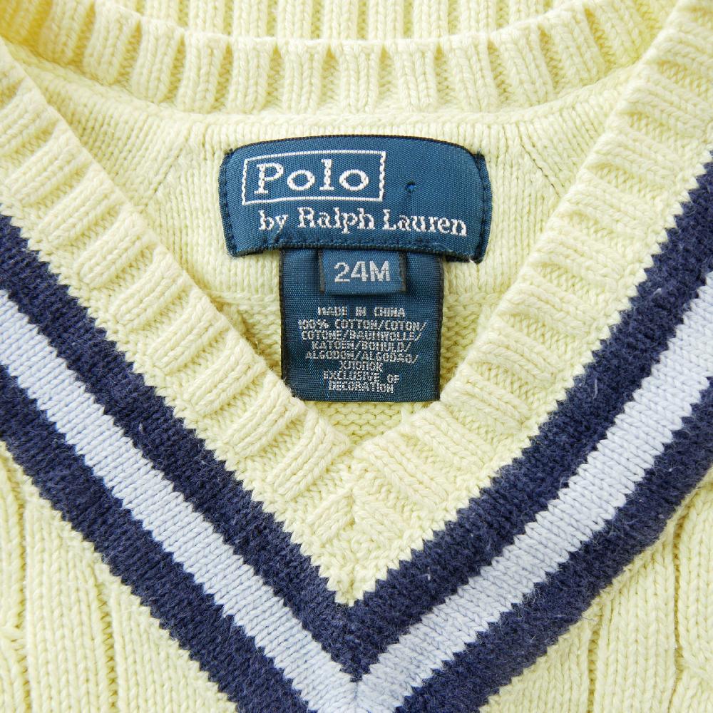 Sportswear - Polo Ralph Lauren Pull Cable-Knit Cricket Sweater Vest Maille torsadée Garçon Taille 2 ans #QWE7761 - photo 5