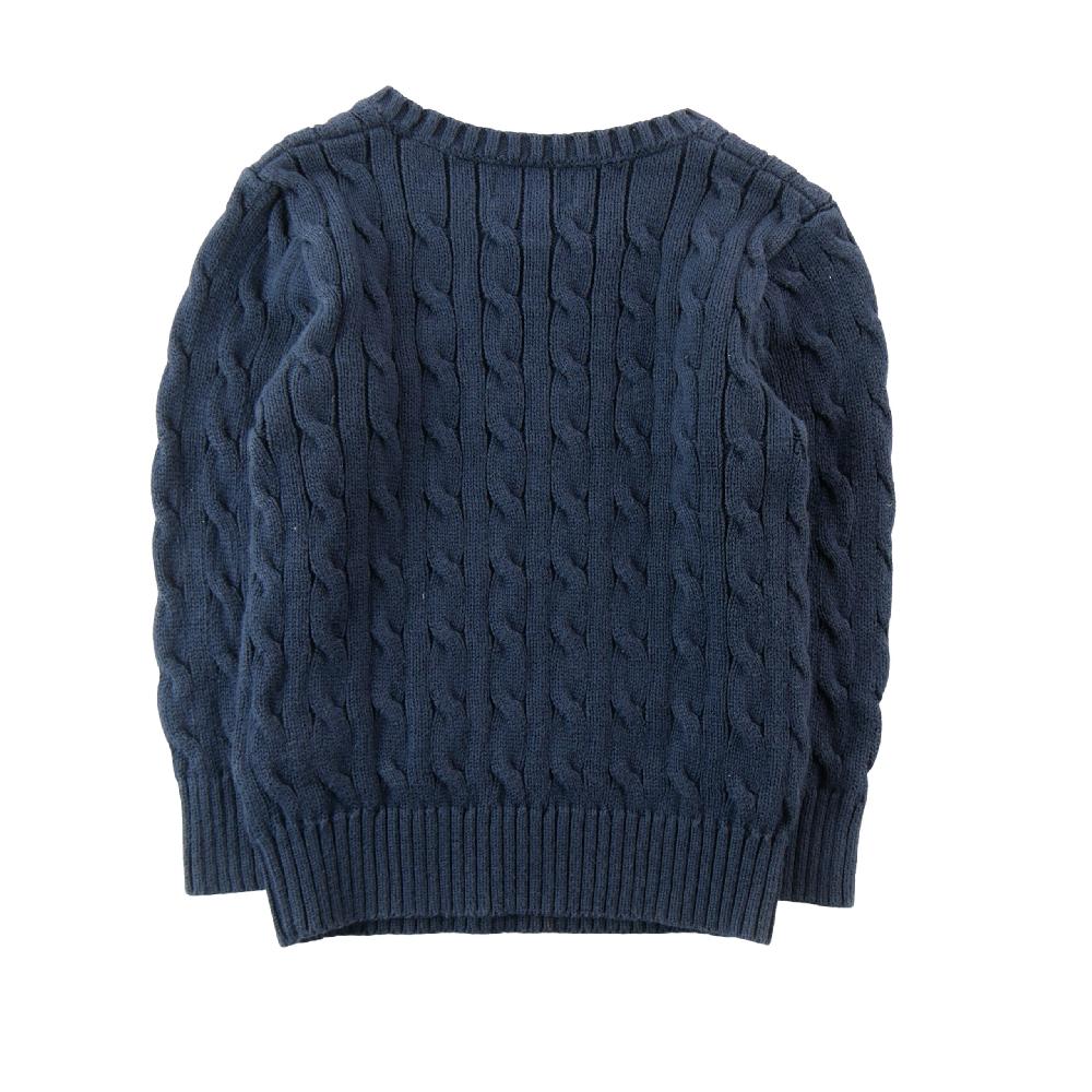 Sportswear - Polo Ralph Lauren Pull Cable-Knit Cotton Sweater Maille torsadée Garçon Taille 4 ans Marine #QWE7760 - photo 2