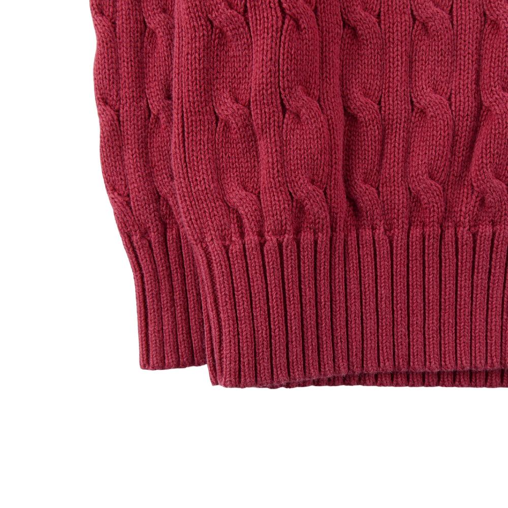 Sportswear - Polo Ralph Lauren Pull Maille torsadée Pony brodé 100% coton Col rond Garçon Taille 3 ans #QWE4296 - photo 3