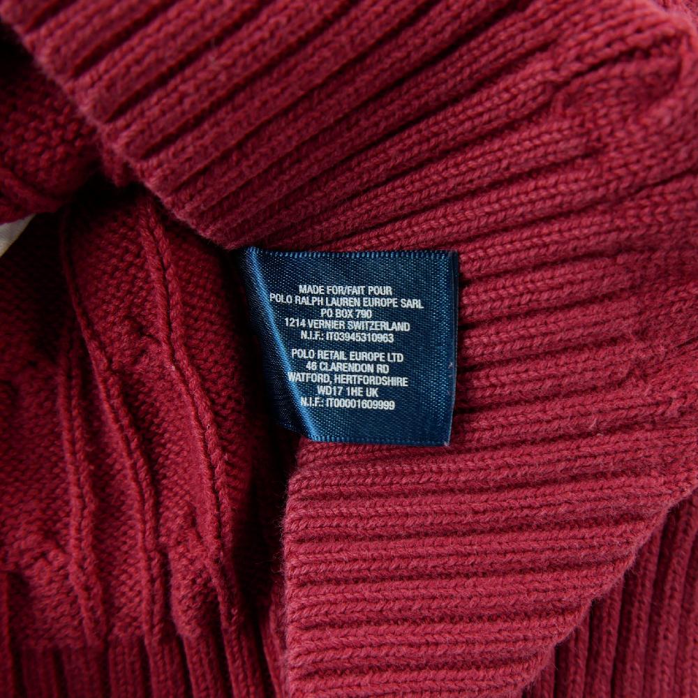 Sportswear - Polo Ralph Lauren Pull Maille torsadée Pony brodé 100% coton Col rond Garçon Taille 3 ans #QWE4296 - photo 6