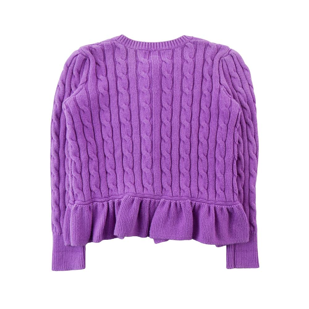 Sportswear - Polo Ralph Lauren Gilets Cable-Knit Cotton Cardigan Maille torsadée Fille Taille 6 ans #QWE7744 - photo 2