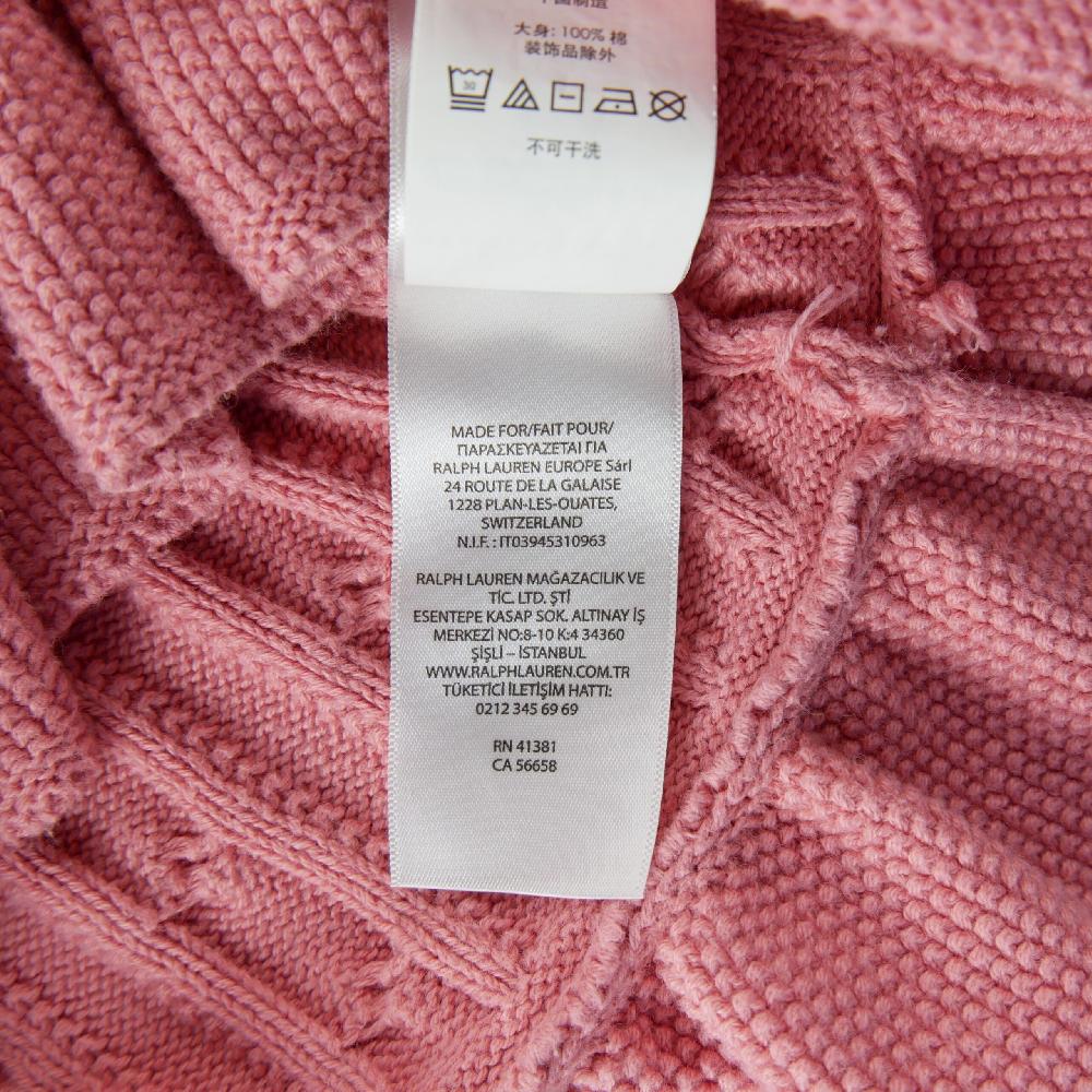 Sportswear - Ralph Lauren Gilets Cable Cotton Peplum Cardigan Maille torsadée Fille Taille 2 ans Rose #QWE7748 - photo 7