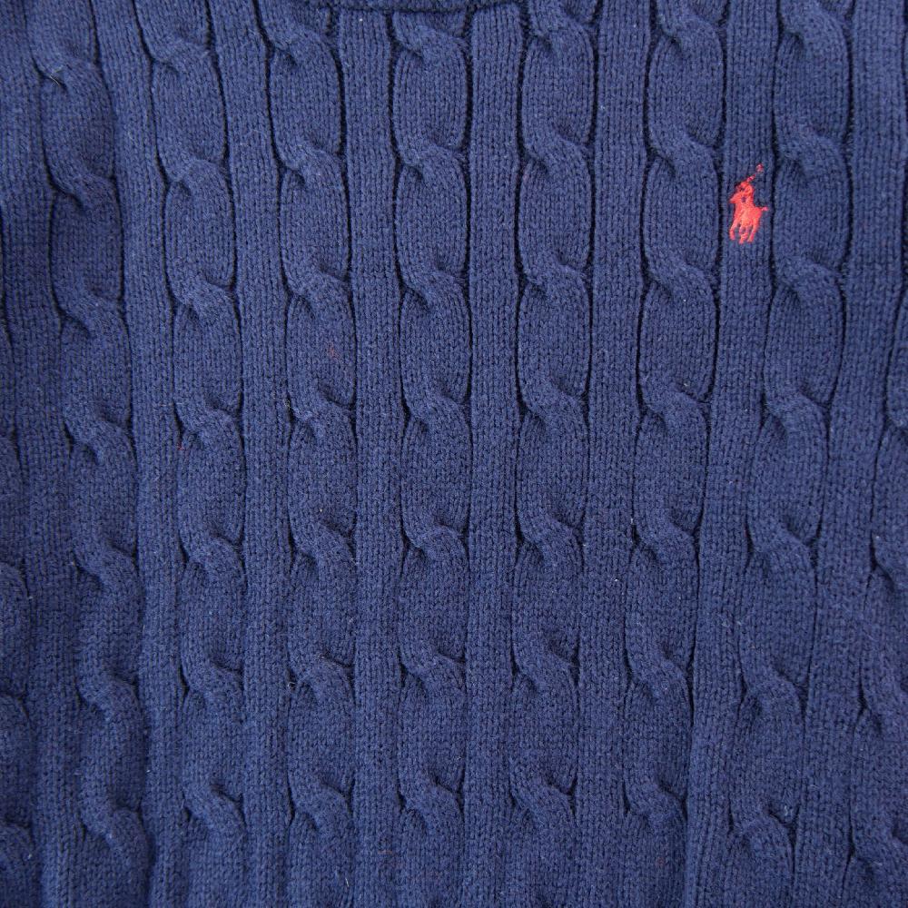 Sportswear - Polo Ralph Lauren Pull Cable-Knit Cotton Sweater Maille torsadée Garçon Taille 6 ans Marine #QWE7746 - photo 3