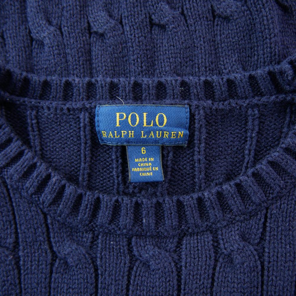 Sportswear - Polo Ralph Lauren Pull Cable-Knit Cotton Sweater Maille torsadée Garçon Taille 6 ans Marine #QWE7746 - photo 5
