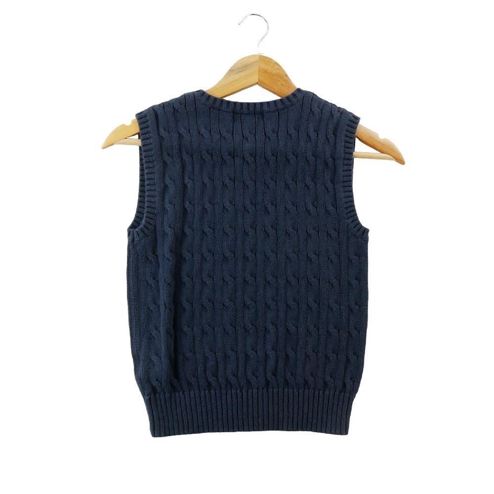 Sportswear - Polo Ralph Lauren Pull Cable-Knit Sweater Vest Maille torsadée Col V Garçon Taille 8 ans #QWE7743 - photo 2